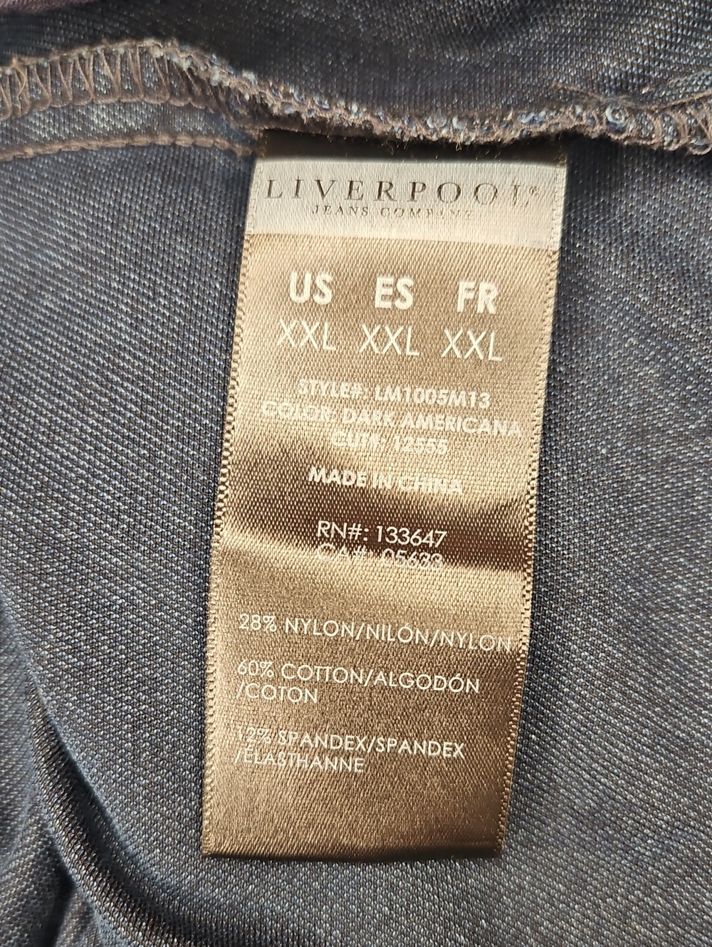 Liverpool Classic Powerflex Jean Jacket Womens Stretch Denim Casual Classic, XXL - Picture 10 of 14